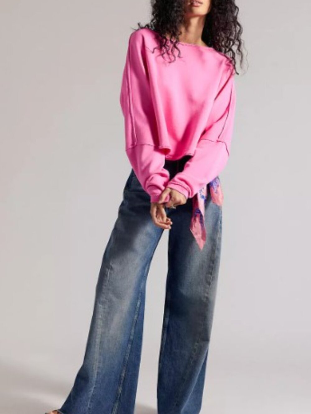 (FP-76) Free People We The Free To The East Pullover